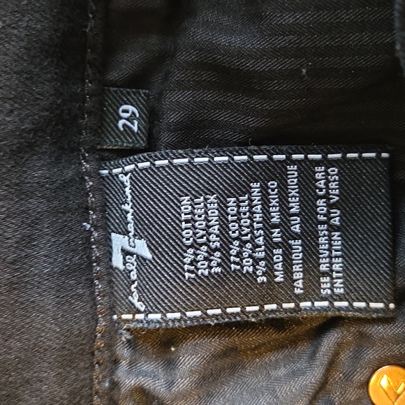 7 For All Mankind Dark Blue Skinny Jeans - Picture 7 of 9